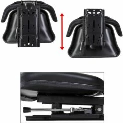 DEMA Traktorsitz Schleppersitz Schwarz Mit Armlehne Eco Kunstlederbezug Mit Unterbau -Angebote Rasenmäher & Zubehör Store 12201972 5