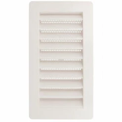 MS BESCHLÄGE Lüftungsgitter Mit Insektenschutz Weiß Kunststoff Insektenschutzgitter 240x140mm