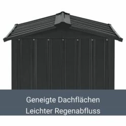 Juskys Mähroboter Garage Mit Satteldach - Rasenmäher Dach Carport Aus Metall - 86 × 98 × 63 Cm - Sonnen- Und Regenschutz Für Rasenroboter - Anthrazit -Angebote Rasenmäher & Zubehör Store 17341896 4