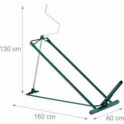 Relaxdays Rasentraktor Hebevorrichtung, 400 Kg, Kippvorrichtung Aufsitzmäher, Stufenloser Neigungswinkel, Stahl, Grün -Angebote Rasenmäher & Zubehör Store 18194246 4