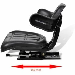 ASUPERMALL Traktorsitz Mit Ruckenlehne Schwarz -Angebote Rasenmäher & Zubehör Store 18588674 4
