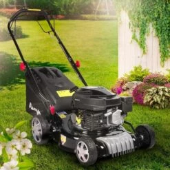 BRAST Benzin Rasenmäher Radantrieb 3,0kW (4,1PS) 41cm Schnittbreite 40L Fangkorb Stahlgehäuse 144ccm TÜV Geprüft