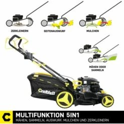 CRAFTFULL Benzin Rasenmäher 4,4KW 6PS Selbstantrieb Benzinmäher 196cc Euro5 Markengetriebe -Angebote Rasenmäher & Zubehör Store 20714923 3