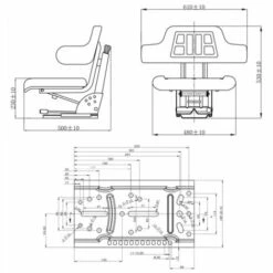 ASUPERMALL Traktorsitz Mit Federung Schwarz -Angebote Rasenmäher & Zubehör Store 23075489 3