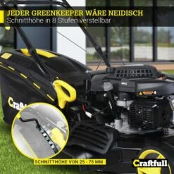 Craftfull Premium Benzin-Rasenmäher CR-196-10E Antrieb 4,4kW Elektrostart 5in1 -Angebote Rasenmäher & Zubehör Store 23712250 5