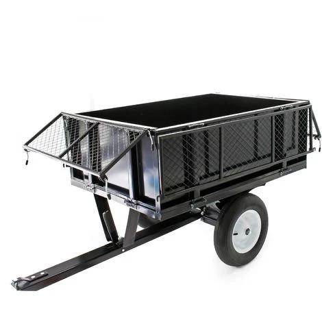 WILTEC Kippanhänger 114x76x30cm Mit Gitter Und Abnehmbaren Seitenwänden Universelle Anhängerverbindung 5 WILTEC Kippanhänger 114x76x30cm Mit Gitter Und Abnehmbaren Seitenwänden Universelle Anhängerverbindung – Bild 3