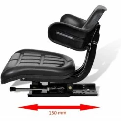 Topdeal Traktorsitz Mit Rückenlehne Schwarz 07696 9 Topdeal Traktorsitz Mit Rückenlehne Schwarz 07696 -Angebote Rasenmäher & Zubehör Store 27031917 3