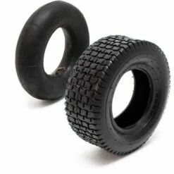 WILTEC Reifen Für Den Aufsitzmäher 18x8.50-8 4pr Mit Schlauch Und Winkelventil Komplettrad Rasentraktor