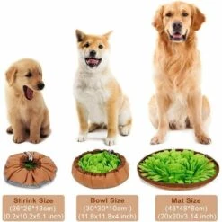 BEARSU Schnüffelteppich Hunde Schnüffelrasen Waschbar Faltbar Riechen Trainieren Matte Rutschfest Schadstofffrei Schnüffeldecke Intelligenz Hundespielzeug Schnüffelspielzeug Anti Schling Napf -Angebote Rasenmäher & Zubehör Store 27612021 3