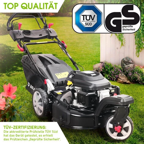 BRAST Rasenmäher Benzin Trike 5,2kW(7PS) Mit Antrieb 53cm Schnittbreite 224ccm Stahlgehäuse 60L Fangkorb 4-Takt Motor TÜV 5 BRAST Rasenmäher Benzin Trike 5,2kW(7PS) Mit Antrieb 53cm Schnittbreite 224ccm Stahlgehäuse 60L Fangkorb 4-Takt Motor TÜV – Bild 3