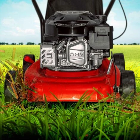 Boudech Schubmäher Mit Benzinmotor 127cc 2KW OHV 4 Takte Schnittbreite 400mm 6 Boudech Schubmäher Mit Benzinmotor 127cc 2KW OHV 4 Takte Schnittbreite 400mm – Bild 4