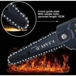 BRIDAY Mini-Elektro-Kettensäge 36V 12,7CM, Mini-Elektro-Handkettensäge Mit 1 Akku, 1 Ladung 7 BRIDAY Mini-Elektro-Kettensäge 36V 12,7CM, Mini-Elektro-Handkettensäge Mit 1 Akku, 1 Ladung -Angebote Rasenmäher & Zubehör Store 31030861 3