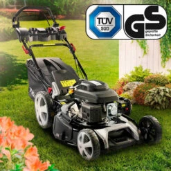 BRAST Rasenmäher Benzin 5,2kW(7PS) Mit Antrieb 53cm Schnittbreite 224ccm Stahlgehäuse 60L Fangkorb TÜV - Power -Angebote Rasenmäher & Zubehör Store 33494065 3