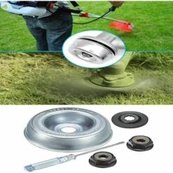 BEARSU 4 Stück / Set Rasenmäher Teile Und Zubehör Für STIHL FS55 FS56 FS120 FS130 FS130R FS200 FS200R FS250, Hohe Qualität Metallklinge Für STIHL Brushcutter Blade Attachment Replacement Kit