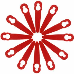 THSINDE Packung Mit 50 Ersatzklingen Für Kunststoff-Rasenmäher, Schwarze Rasenmäherklinge Und Decker