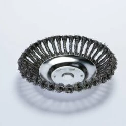 THSINDE Unkrautbürstenkopf Für 8-Zoll-Rasenmäher, Universal-Stahldraht-Unkrautrad, Rasenmäher-Zubehör, Rasenmäher-Trimmer, Trimmerkopf, Für Gartenrasen
