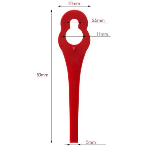 DONTODENT Set Mit 100 Ersatz-Kunststoffklingen Für Florabest LIDL FRTA 20 A1,FAT 18B3,FRT18A Edger 3 DONTODENT Set Mit 100 Ersatz-Kunststoffklingen Für Florabest LIDL FRTA 20 A1,FAT 18B3,FRT18A Edger