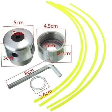 BEARSU Mall Grass Universal Aluminium-Einsteller Nylon Schnurspule Garten-Rasenmäher-Mäher-Baugruppe 4 BEARSU Mall Grass Universal Aluminium-Einsteller Nylon Schnurspule Garten-Rasenmäher-Mäher-Baugruppe – Bild 2