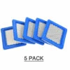 HAPPYSHOPPING 5 Pack 491588S Luftfilter, Ersatz Für Briggs Stratton 491588 4915885 Flache OEM Luftfilterpatrone, Rasenmäherluftfilter,Blau -Angebote Rasenmäher & Zubehör Store 36696507 1