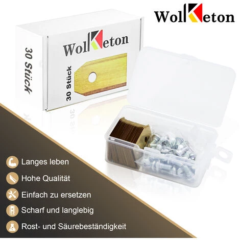 Hengda Titan Messer Klingen Mit 30 Schrauben Ersatzmesser Kompatibel Mähroboter Ersatzmesser Passend Für Alle Modelle Aus Dem Hause Husqvarna, Gardena & Yardforce 3 Hengda Titan Messer Klingen Mit 30 Schrauben Ersatzmesser Kompatibel Mähroboter Ersatzmesser Passend Für Alle Modelle Aus Dem Hause Husqvarna, Gardena & Yardforce