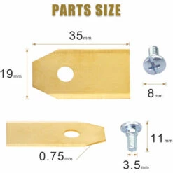 Wolketon Titan Messer Klingen Mit 30 Schrauben Ersatzmesser Kompatibel Mähroboter Ersatzmesser Passend Für Alle Modelle Aus Dem Hause Husqvarna, Gardena & Yardforce 30x -Angebote Rasenmäher & Zubehör Store 36860180 3