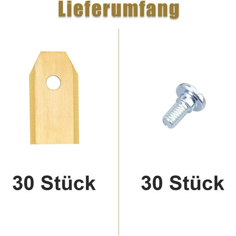 Wolketon Titan Messer Klingen Mit 30 Schrauben Ersatzmesser Kompatibel Mähroboter Ersatzmesser Passend Für Alle Modelle Aus Dem Hause Husqvarna, Gardena & Yardforce 30x 6 Wolketon Titan Messer Klingen Mit 30 Schrauben Ersatzmesser Kompatibel Mähroboter Ersatzmesser Passend Für Alle Modelle Aus Dem Hause Husqvarna, Gardena & Yardforce 30x – Bild 4