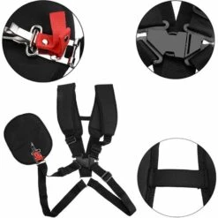 BARES Rasenmäher-Schultergurt, Doppelter Professioneller Nylon-Rasenmäher-Schultergurt Mit Leicht Verstellbarem Gürtel Für Freischneider Gartenrasen Und Kamera -Angebote Rasenmäher & Zubehör Store 39454576 4