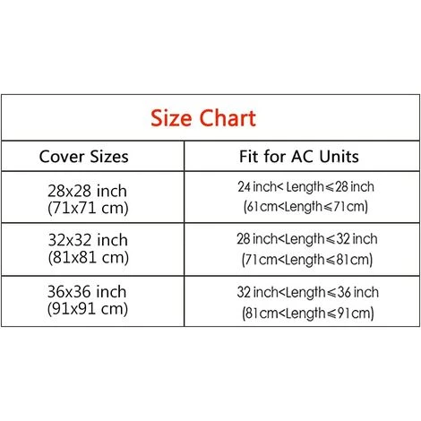 BRIDAY AC Defender, Abdeckung Für Klimaanlagen, AC-Abdeckung Für Außenzentralen, All Season Universal Air Conditioner Cover Mesh, 36" X 36" 5 BRIDAY AC Defender, Abdeckung Für Klimaanlagen, AC-Abdeckung Für Außenzentralen, All Season Universal Air Conditioner Cover Mesh, 36" X 36" – Bild 3
