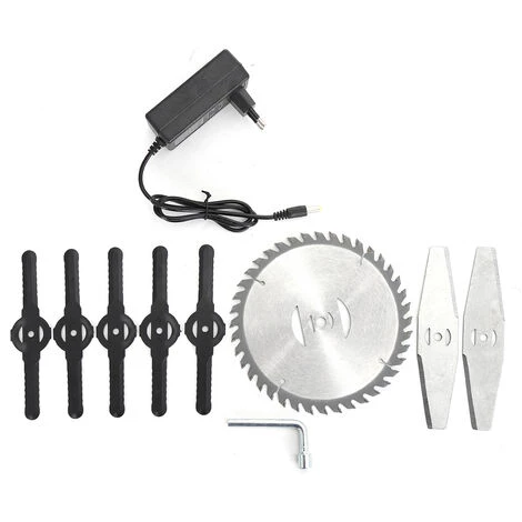 MAEREX Akku Elektrischer Kabellos Rasenmäher Rasentrimmer Grasschneider + Zubehör Set ( 2 X Akkus Und 1 Ladegerät) 5 MAEREX Akku Elektrischer Kabellos Rasenmäher Rasentrimmer Grasschneider + Zubehör Set ( 2 X Akkus Und 1 Ladegerät) – Bild 3