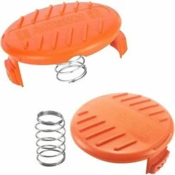 BEARSU Spulenkappe, 8-teilig Ersatz-Spulenkappen-Kappen Ersatzabdeckung Mit 8-teiliger Feder Für Black-Decker Rc-100-P Rasenmäher AFS Schneidspule. -Angebote Rasenmäher & Zubehör Store 41347439 4