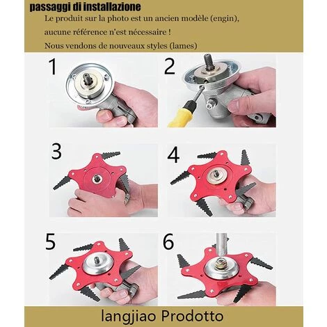 BEARSU Rasenmäher Zubehör Weed Head Stahldraht, Rotary Brush Wheel Bürstenscheibe Für Rasenwerkzeuge Garten Landwirtschaft 7 BEARSU Rasenmäher Zubehör Weed Head Stahldraht, Rotary Brush Wheel Bürstenscheibe Für Rasenwerkzeuge Garten Landwirtschaft – Bild 5