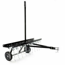 WILTEC Vertikutierer Für Aufsitzmäher Mit 100cm Arbeitsbreite Und 7" Gummireifen