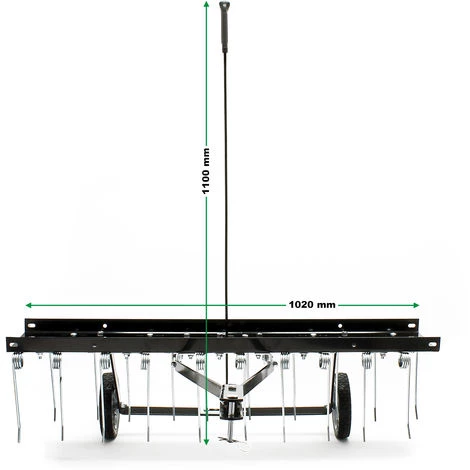 WILTEC Vertikutierer Für Aufsitzmäher Mit 100cm Arbeitsbreite Und 7" Gummireifen 6 WILTEC Vertikutierer Für Aufsitzmäher Mit 100cm Arbeitsbreite Und 7" Gummireifen – Bild 4