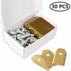 DEVENIRRICHE Mähroboter Ersatzmesser, Titan Messer Klingen Für Alle Husqvarna Auto Mower Roboter Rasenmäher 30 PCS,Einfaches Austauschen