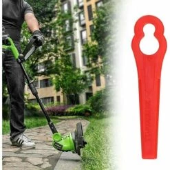 ECHOO Rasentrimmer Messer,Kunststoffmesser Rasentrimmer,Schneidplättchen,Rasentrimmer Klingen,Kunststoff Ersatzmesser Rasentrimmer,Rasentrimmer Zubehör(100 Stück)