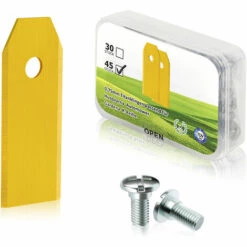 THSINDE 45 X Titan-Messerklingen Für Alle Mähroboter (42 Mm * 18 Mm) Mit 45 Schrauben, Ersatzklingen -Angebote Rasenmäher & Zubehör Store 45642623 3