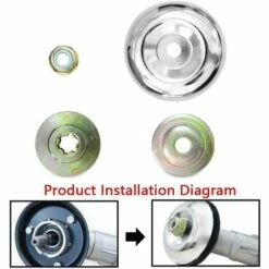 DEVENIRRICHE 4-teiliges Klingenmuttern-Befestigungskit, Metallgetriebe Für Rasenmäher, Metallgetriebezubehör Für Rasenmäher, Für Rasenmäher, Bewässerungsmaschine -Angebote Rasenmäher & Zubehör Store 50913451 5
