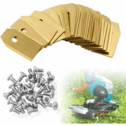 Hengda 30x Titan Messer Klingen Mit 30 Schrauben Ersatzmesser Kompatibel Mähroboter Ersatzmesser Passend Für Alle Modelle Aus Dem Hause Husqvarna, Gardena & Yardforce