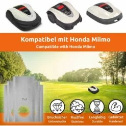 ECENCE 30 Ersatz-Messer Qualitäts-Klingen Kompatibel Mit Honda Miimo 300 Und 500 -Angebote Rasenmäher & Zubehör Store 51946302 4
