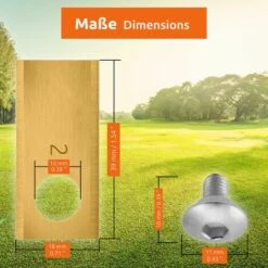 ECENCE 9 Titan Ersatz-Messer Qualitäts-Klingen Kompatibel Mit Honda Miimo 300 Und 500 -Angebote Rasenmäher & Zubehör Store 51946323 5