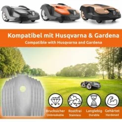 ECENCE 60x Ersatz-Messer Ersatz-Klingen Für Husqvarna Automower Gardena Sileno McCulloch ROB 10 ECENCE 60x Ersatz-Messer Ersatz-Klingen Für Husqvarna Automower Gardena Sileno McCulloch ROB -Angebote Rasenmäher & Zubehör Store 51961567 4