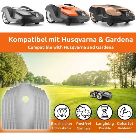 ECENCE 18x Ersatz-Messer Ersatz-Klingen Für Husqvarna Automower Gardena Sileno McCulloch ROB 6 ECENCE 18x Ersatz-Messer Ersatz-Klingen Für Husqvarna Automower Gardena Sileno McCulloch ROB – Bild 4