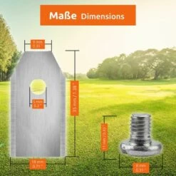 ECENCE 18x Ersatz-Messer Ersatz-Klingen Für Husqvarna Automower Gardena Sileno McCulloch ROB 11 ECENCE 18x Ersatz-Messer Ersatz-Klingen Für Husqvarna Automower Gardena Sileno McCulloch ROB -Angebote Rasenmäher & Zubehör Store 51961575 5