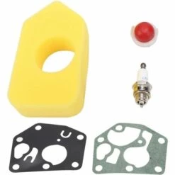 LANGRAY Luftfilter-Baumwollsatz Rasenmäher-Ersatzteile 1 Luftfilter 1 Zündkerze 2 Distanzstücke 1 Zündkapsel Für Briggs & Stratton 3,5 PS & 3,75 PS Service-Kit -Angebote Rasenmäher & Zubehör Store 52563495 2