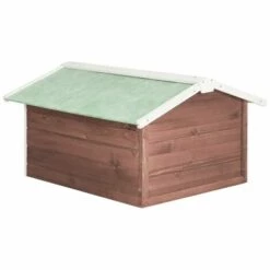 BEARSU Roboter-Rasenmäher Garage 72x87x50 Cm Mocca Weiß Tannenholz -Angebote Rasenmäher & Zubehör Store 52676501 5