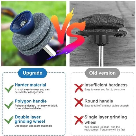 ECHOO 2 Doppellagige Rasenmäher-Messerschärfer, Verschleißfest, Geeignet Für Die Meisten Elektrischen Bohrmaschinen Oder Professionellen Handbohrmaschinen, Rotationsfeilen-Bohraufsatz 7 ECHOO 2 Doppellagige Rasenmäher-Messerschärfer, Verschleißfest, Geeignet Für Die Meisten Elektrischen Bohrmaschinen Oder Professionellen Handbohrmaschinen, Rotationsfeilen-Bohraufsatz – Bild 5