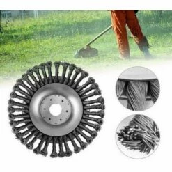 BETTERLIFE Universal-Stahldraht-Radbürsten-Gras-Trimmer-Kopf, Gartenkantenschneider-Garten-Unkraut-Bürsten-Schneidkopf (1 Stück, 8 Zoll) -Angebote Rasenmäher & Zubehör Store 54097189 4