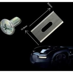 Haarschneidemesser, 30 Stück Edelstahl-Klingen Für Betterlife, 36,5 X 18,5 X 0,65 Mm (Silber) -Angebote Rasenmäher & Zubehör Store 54098896 4