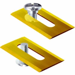 20er-Pack Edelstahl-Trimmerklingen Für Husavarna 36,5 X 18,5 X 0,65 Mm Betterlife (Gold)