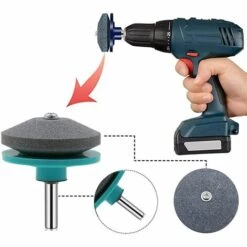 LITZEE 5-teiliger Rasenmäher-Schärferaufsatz Drehfeilenbohrer Geeignet Für Rotationsrasenmäher, Schaufeln, Rasenmäher, Äxte Und Andere Gartengeräte -Angebote Rasenmäher & Zubehör Store 54903354 3